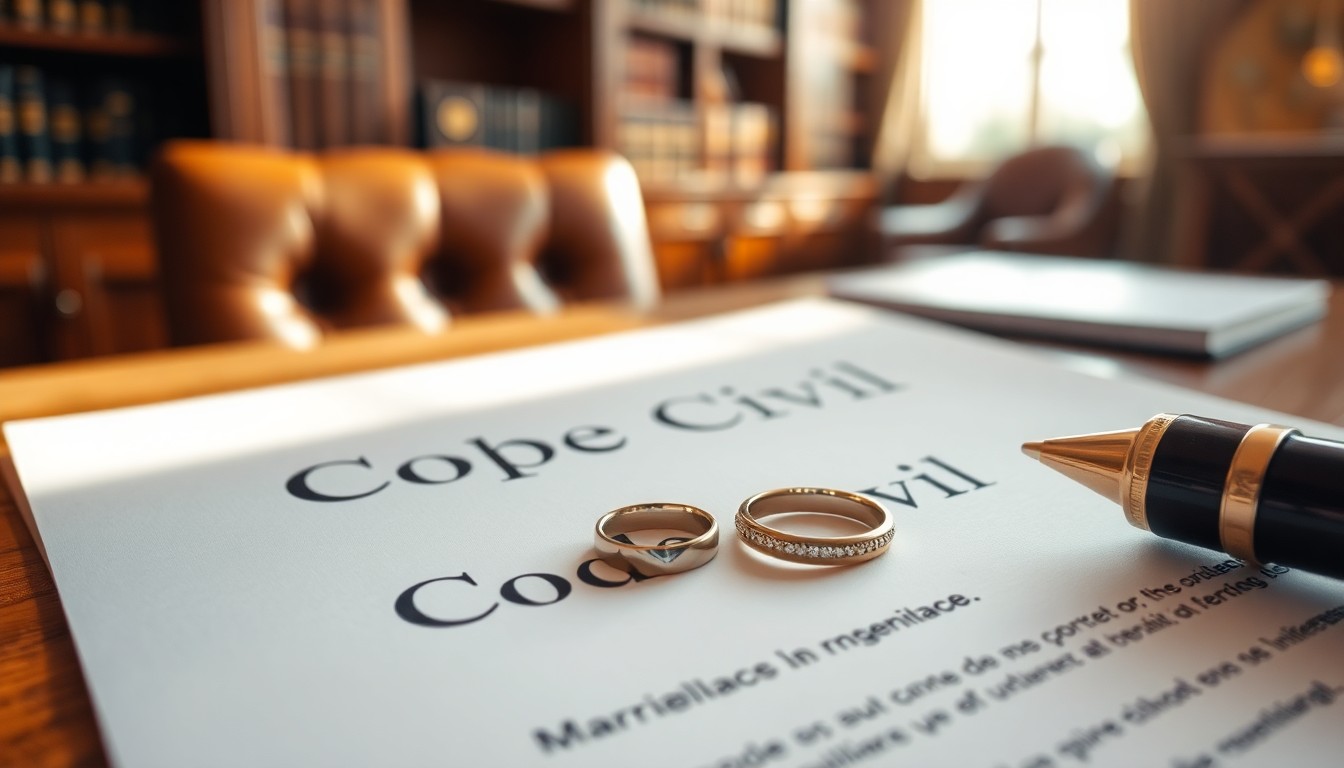 Comprendre les articles mariage code civil pour votre union