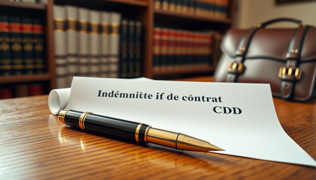 Indemnité fin de contrat cdd calcul aspects juridiques à connaître